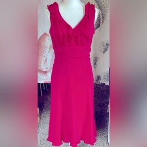 NWOT Antonio Melani Rose pink silk dress size 6